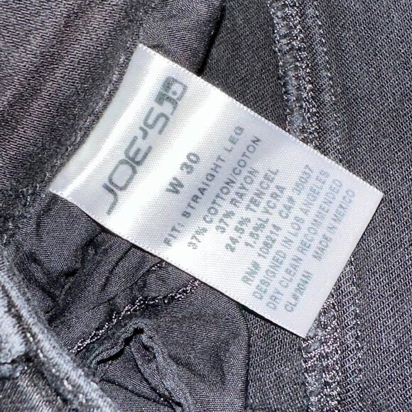 Joe's Jeans Black Skinny Jeans Size 30 Mid Rise Stretch Denim Women's Pants - Picture 4 of 6